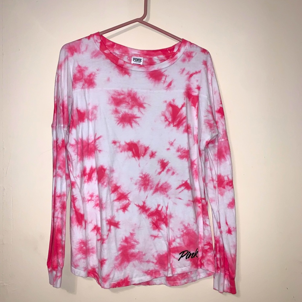 Pink tie dye shirt